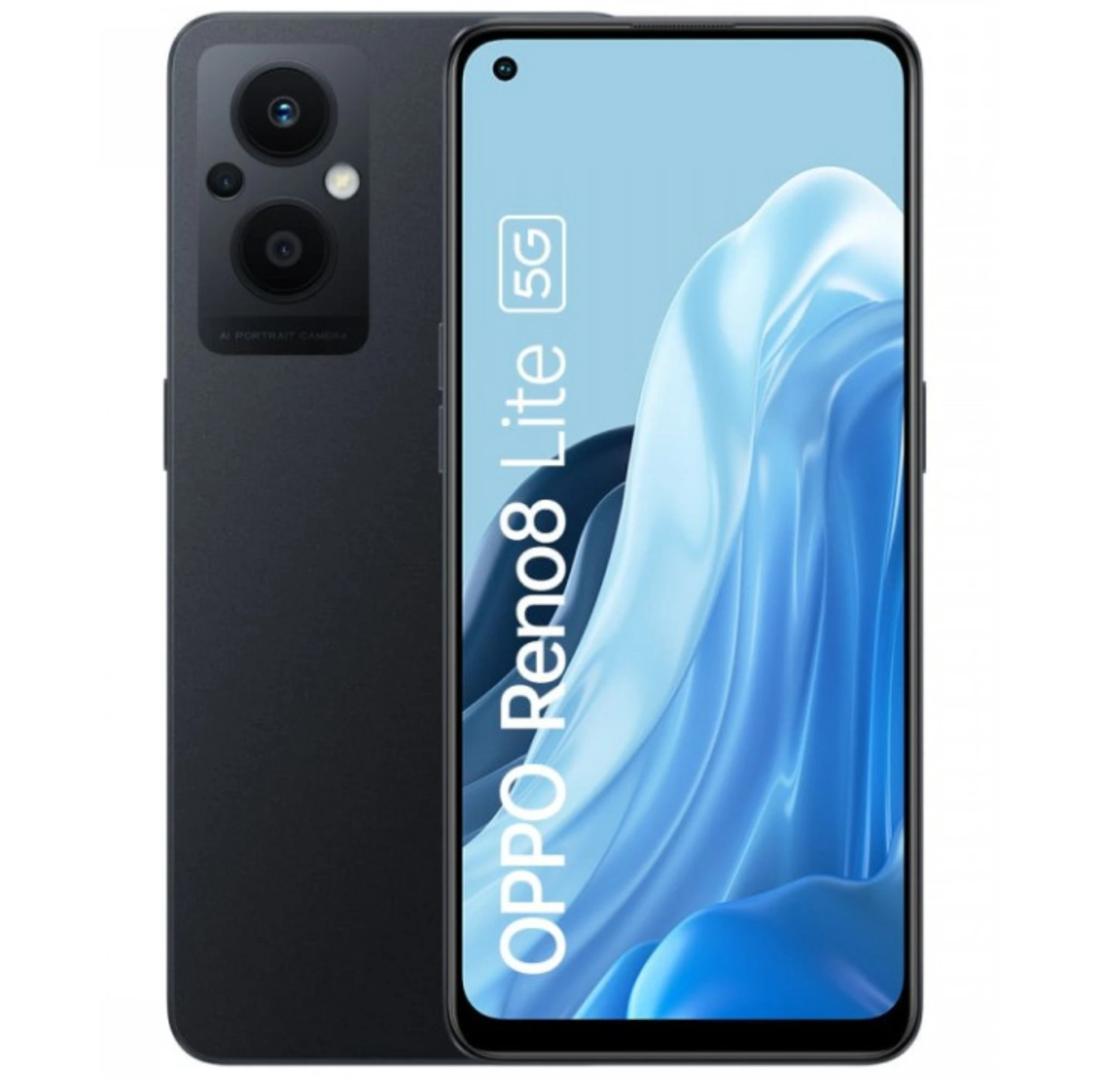 Oppo-Reno-8-Lite-5G-Cosmic-Black.webp Oppo Reno 8 Lite 5G (128GB/8GB; 64MP Triple Camera; 4500mAh) - Image 1