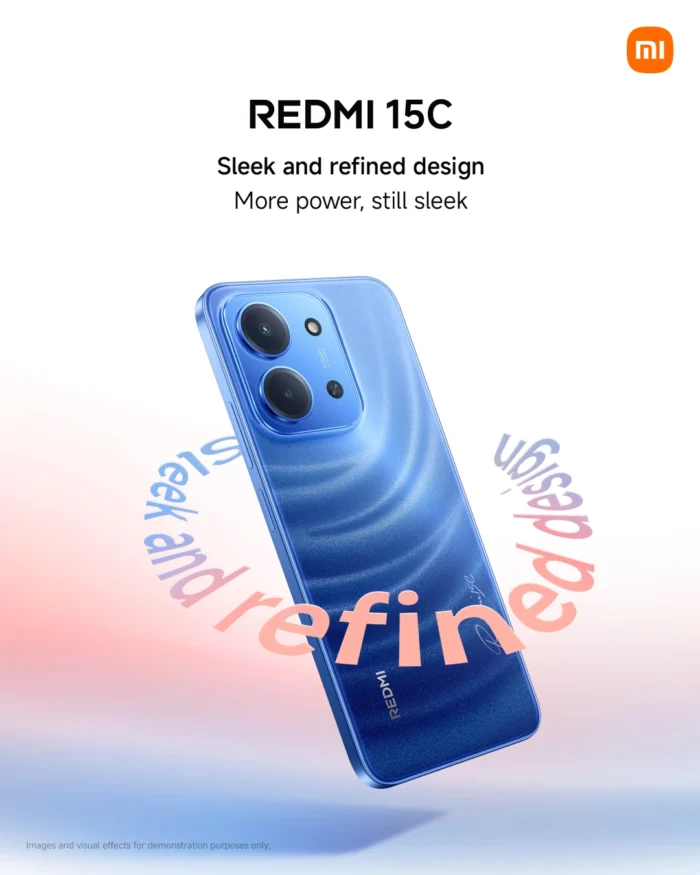 Redmi 15C (128GB/4GB; 50MP Dual Camera; 6000mAh)