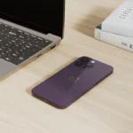 iPhone 14 Pro Max On the Desk - Deep Purple